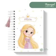 Caderno Princesas Personalizado Premium Capa Dura A5 e Universitário