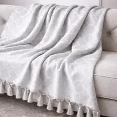 Manta Gigante Jacquard Premium 3,00x2,80 Xale Para Sofá
