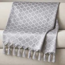 Manta Para Sofá Gigante Jacquard Xale 1,80x2,80 Luxo Decorativa Premium