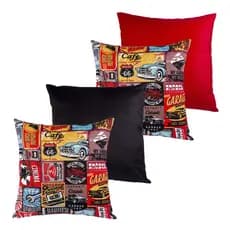 Kit com 4 capas de almofada 45x45 retro