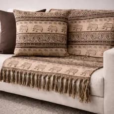 Manta Protetora Jacquard para Sofá + 2 Capas Grossa, Resistente e Elegante