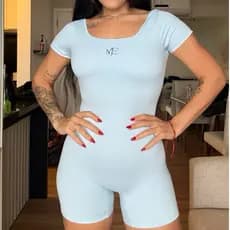 Macaquinho Fitness Feminino Costa Nua Poliamida Premium Academia MPaiva