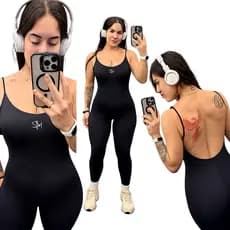 Macacão Fitness Legging Poliamida Leg Macaquinho Suplex Academia Inverno Virginia