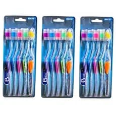 Kit com 9un ou 15un Bio Oral Escova Dental Adulto Macia