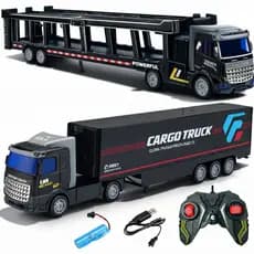Caminhão Controle Remoto Grande Bateria Recarregável Carreta