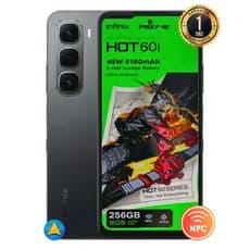 Celular Smartphone Infinix Hot 60i Com NFC 256GB 8GB de RAM Câmera 50MP Dual Sim com 1 Ano de Garantia - Pronta Entrega