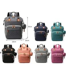 Mochila Bolsa Maternidade Impermeável Porta mamadeira  Menina Menino