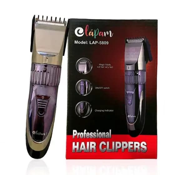 Máquina de Cortar Cabelo Profissional Recarregável Sem Fio Silenciosa