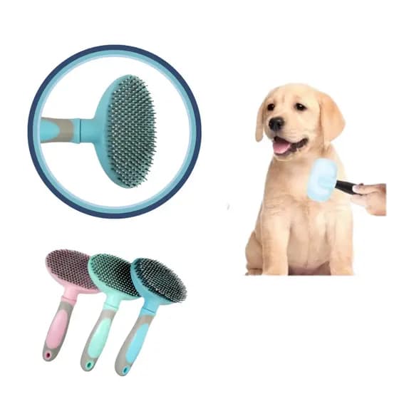 Escova Pente Limpeza de Pelos para Cachorro e Gatos Pet Grooming