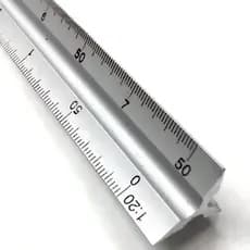Escalímetro Triangular De Metal 30cm Régua Profissional Nº1