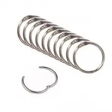 Pacote Com 100/50  Unidades Argolas Articulada Prata ou Dourado 2,5cm(25mm)