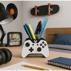 Porta Caneta Organizador de Mesa Gamer Quarto Decoração