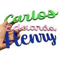 Nome personalizado para decoração e festas em MDF