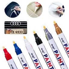 Caneta Paint Original Reparadora Pintura Automotiva Permanente Não Sai Na Água Tira Riscos Carro Moto Retoque De Placa