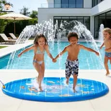 Piscina Com Chafariz Brinquedo Tapete Inflavel Pulverizador