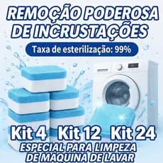Kit Limpador Pastilha de Máquina de Lavar Roupa Comprimido Efervescente Sólido Para Remover Manchas