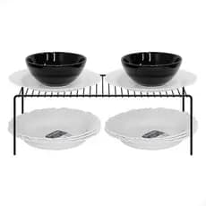 Organizador De Prateleira Light Preto 42,5 Cm