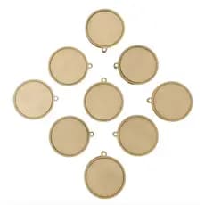 Kit 50 Mini Bastidor Bordado 4cm 5cm 6cm Chaveiro Lembrancinha