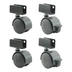 RODAS PARA MESA COMPUTADOR 25mm (4 RODINHAS)