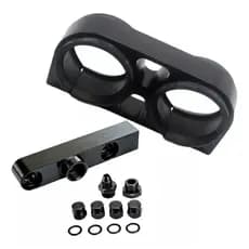 Kit Suporte Duplo Com Flauta Bomba Mercedes 60mm 12 Bar Bosch 044 Billet