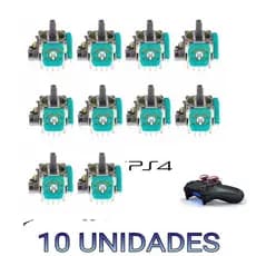Lote De 10 Unidades Analógico 3d Ps4 Direcional  De Controle Ps4