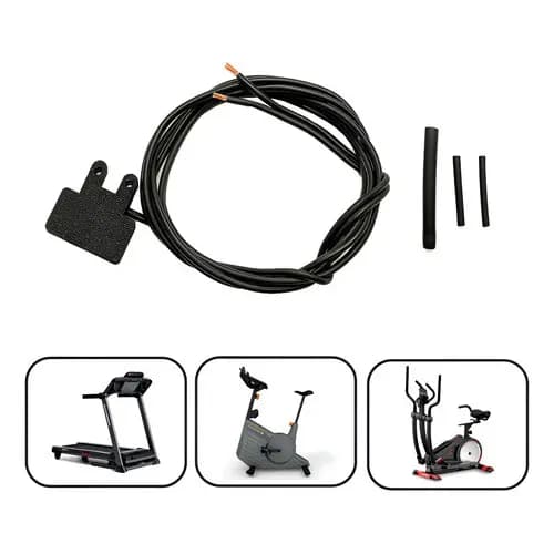 Sensor De Velocidade Cabo Universal Para Esteira Bicicletas Preto