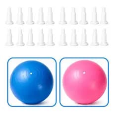20x Pino Para Bola De Pilates Bola Exercícios Bola Ginástica Branco