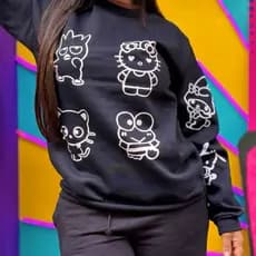 blusa de frio blusa de moletom hello kitty turma da hello kitty