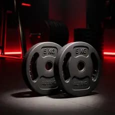 Kit 2 Anilhas 3kg/5kg/10kg Cada Para Treino Academia Fitness Musculação - 3 Opções de Kit