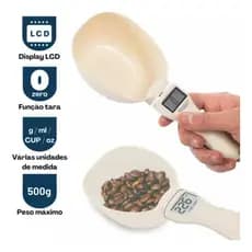 Colher Balança Digital Cozinha Concha Medidora Alta Precisão Escala Multifuncional Pesar Comida
