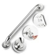Alça 60cm Para Banheiro Barra De Apoio Idoso Aço Inox Prateado