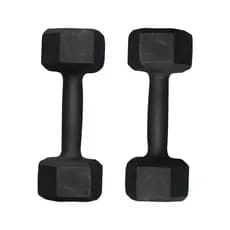 Par Halter Dumbell 2kg Sextavado Pintado Super Premium