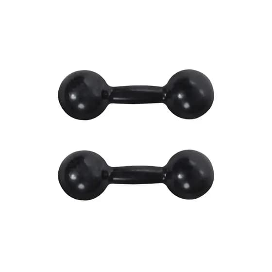 Halteres 3 Kg Emborrachado Par Treino Fitness Musculação