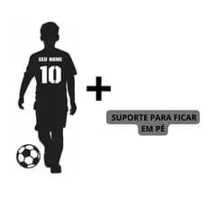 JOGADOR PERSONALIZADO NOME E NUMERO + SUPORTE DECORAÇÃO FESTA INFANTIL TOTEM