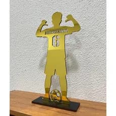 Quadro Placa Decoração Quarto Menino Futebol Acrílico Nome