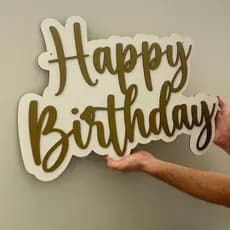 LETTERING DECORAÇÃO ANIVERSARIO PAREDE HAPPY BIRTHDAY FESTA