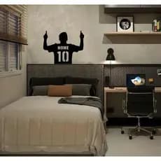 Painel Mdf Jogador De Futebol Personalizado Decoração Quarto