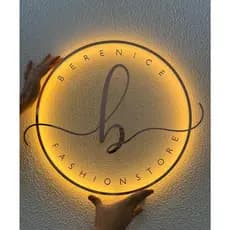 Painel Logomarca Placa Luminosa Neon Led Acrilico Logo Parede Decoração