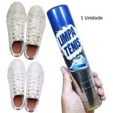 1 Limpa Tênis  Branco e Colorido Espuma Limpa Tenis Petroplus Spray Limpador a Seco Produto Premium