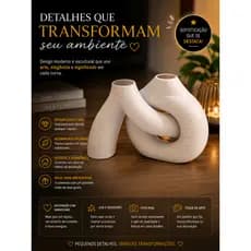 VASO DECORATIVO - DECORAÇÃO - VASO PARA FLOR ARTIFICIAL - VASO IMPRESSÃO 3D