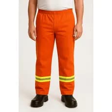Calça Refletiva Brim Cores - Com Faixa Refletiva