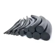 Cordão Preto Borracha 6mm X 1 Metro Celpan - Cordinha Nitrílica