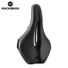 ROCKBROS Sela De Bicicleta Oca À Prova De Choque Assento PU Almofada De Couro Leve MTB Para De Estrada