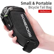 Rockbros Bicicleta Saco Portátil Reflective Saddle Bag Seatpost Nylon Saco De Cauda Da Bicicleta Mtb Road Bike Bag Panniers Bicicleta Acessórios