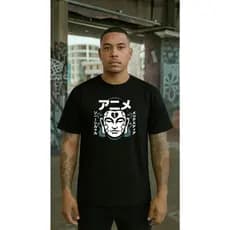 CAMISETA 100% ALGODÃO PRODUTO DE ALTA QUALIDADE ESTAMPA JAPA