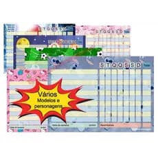 Quadro de tarefas magnético Divertido,  com caneta apagador de brinde- Personalizado com Nome - Lousa inteligente