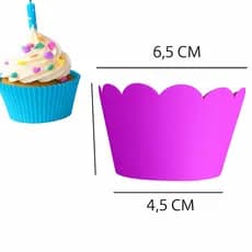 Kit 24 ou 48 Saias Para Cupcake Papel Decoração Festa Aniversário