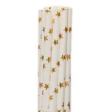 50 Canudos De Papel Estampas Para Festa, Drinks, E Topo De Bolos Resistente e Biodegradável