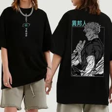 Camiseta Oversized Gojo Satoru Jujutsu Kaisen – Anime Unissex Estampa Exclusiva