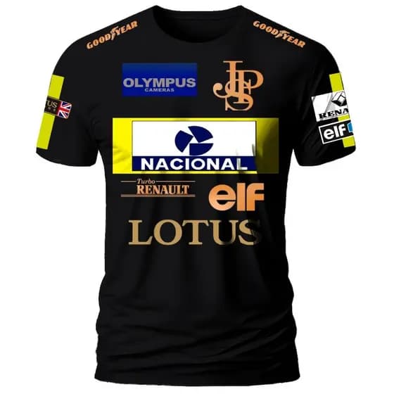 Camiseta  Reset Formula 1 Lotus Anos 80 100% Algodão